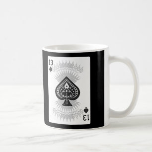 Café 13 das pás: Cartão do póquer: Caneca de café:
