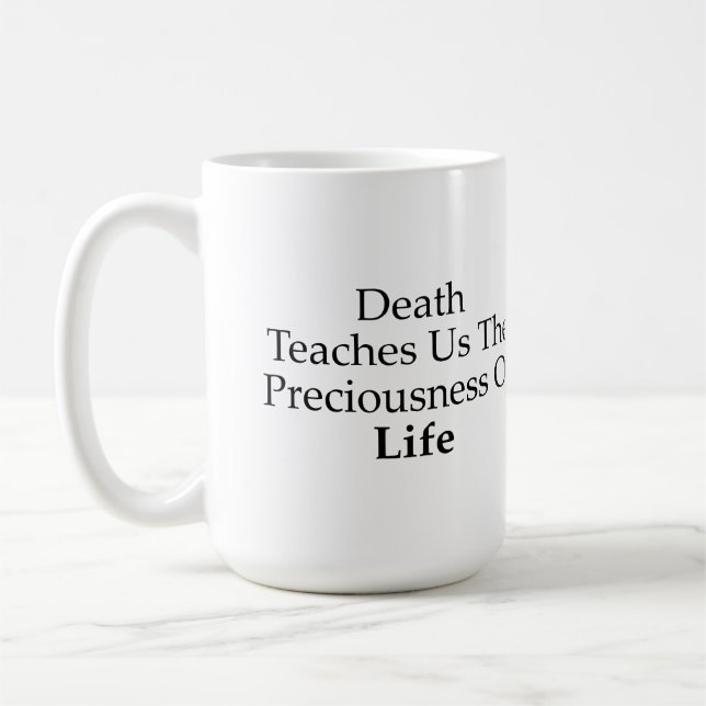 Café 15 onças de morte nos ensina caneca (Esquerda)
