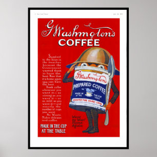 Café 1919 da propaganda do vintage do poster