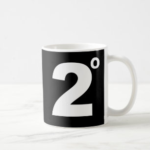 Café 2 graus de caneca das alterações climáticas