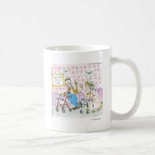 Café 2 Velhos Hippies e Sinal de Paz Camisetas e Caneca