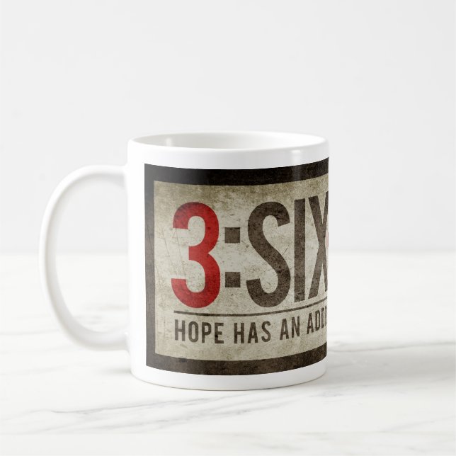 Café 3: Dezesseis caneca - impressão de tamanho grande (Esquerda)