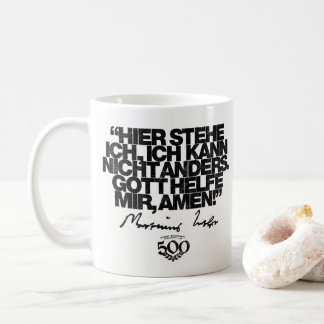 Café 500th Caneca das citações de Luther da reforma do
