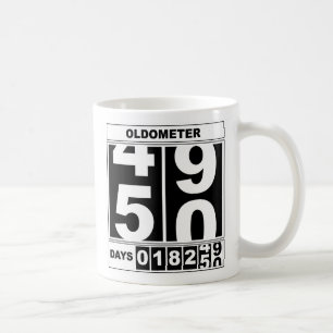 Café 50th Caneca de Oldometer do aniversário