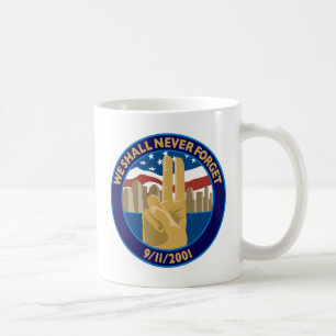 Café 9/11 de caneca memorável do símbolo