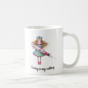 Café A Bondade É Minha Vocação – Caneca de Enfermeira