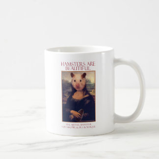 Café A caneca astuta de Mona Lisa do hamster