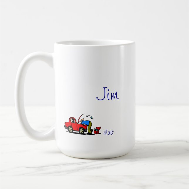 Café A caneca automotriz 2 de Jim (Esquerda)