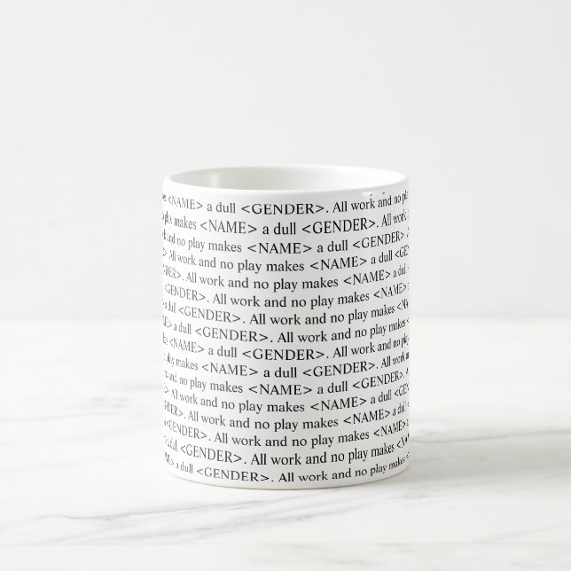 Café A caneca customizável de brilho do texto do livro (Centro)