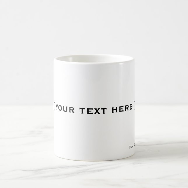 Café A caneca customizável oficial de Diblanco (Centro)