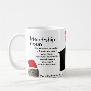 Café A caneca da amizade amigos de 11 onças projetou