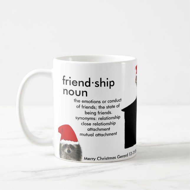 Café A caneca da amizade amigos de 11 onças projetou (Esquerda)
