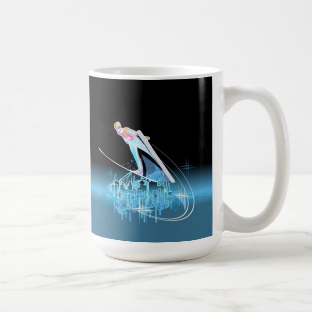 Café A caneca da ligação em ponte de esqui (Direita)