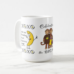 Café A caneca de banana/macaco BIG 50
