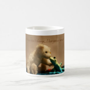 Café A caneca de beijo do sapo do urso de ursinho,