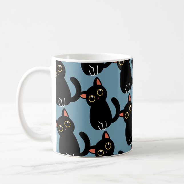 Café A Caneca de Gato Preto Mais Fofa Presente Para Ama (Esquerda)