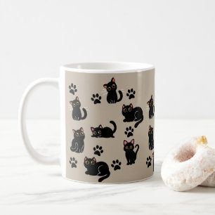 Café A Caneca de Gato Preto Mais Fofa Presente para Ama