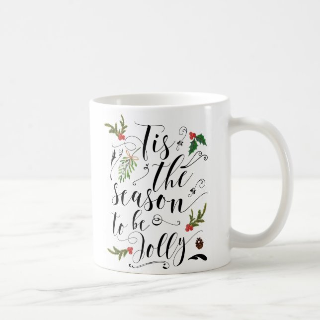 Café A caneca de Natal é a estação para ser alegre (Direita)