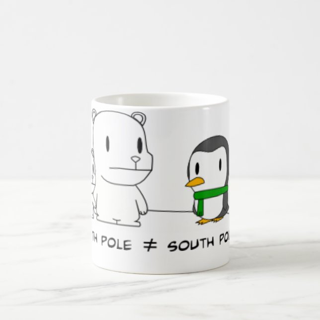 Café A caneca de pólo de Norte e Sul (Centro)