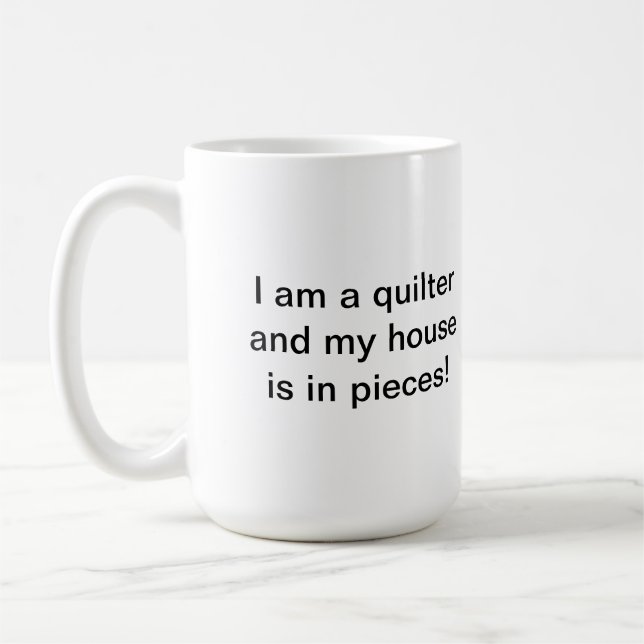 Café A caneca de Quilter da casa/partes (Esquerda)