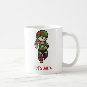 Café A caneca Dinky bonito do jammer de Derby do rolo