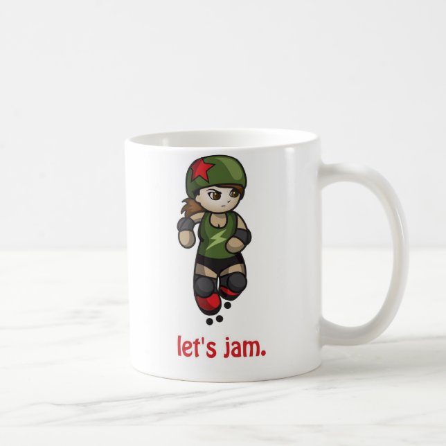 Café A caneca Dinky bonito do jammer de Derby do rolo (Direita)