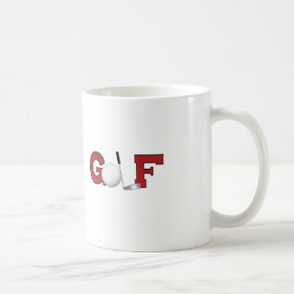 Café A caneca do jogador de golfe