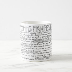 Café A caneca do manifesto de Comms