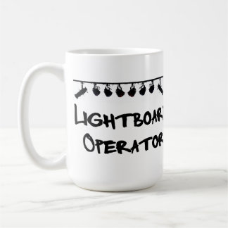 Café A caneca do operador de Lightboard