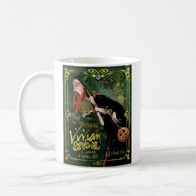 Café A caneca ilustrada do cobrir de Vivian Stanshall- (Esquerda)