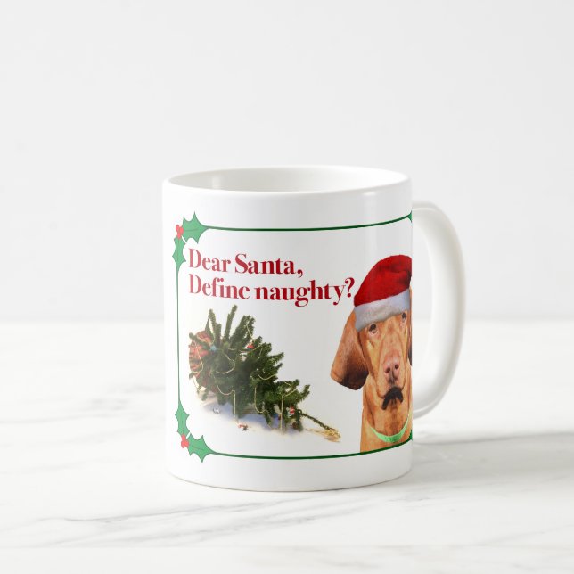 Café A caneca impertinente de Vizsla (Frente Esquerda)