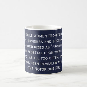 Café A caneca notória das citações de RBG