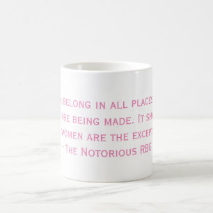 Café A caneca notória das citações de RBG