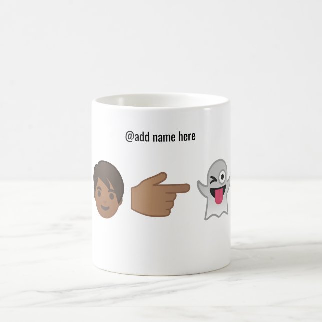Café A caneca personalizada | de Emoji você é minha (Centro)