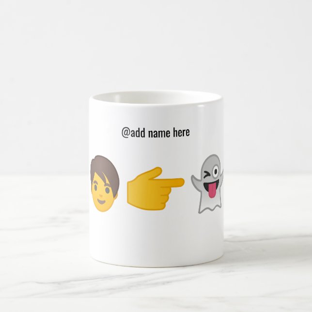 Café A caneca personalizada | de Emoji você é minha (Centro)