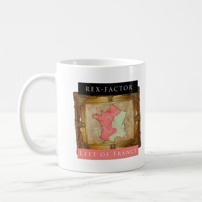 Café A esquerda de France, caneca lisa (Esquerda)