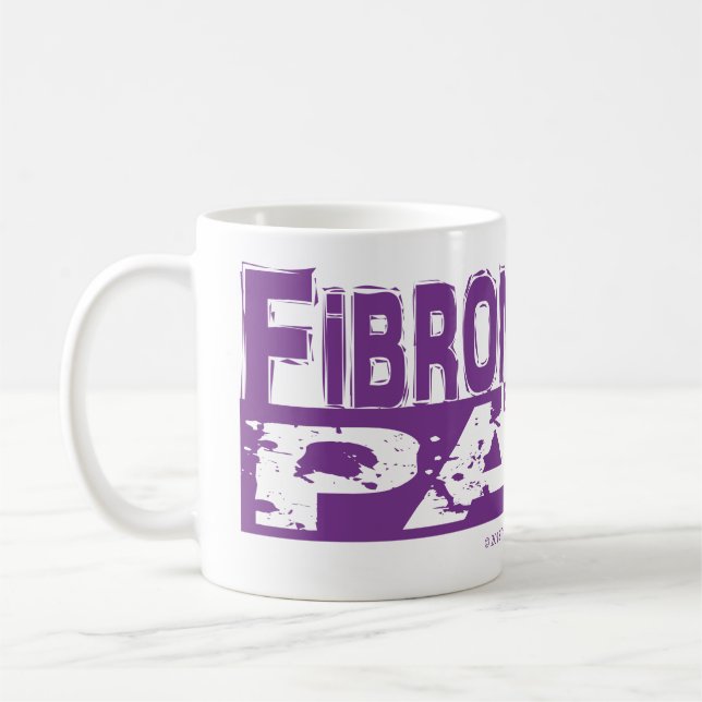 Café A fibromialgia é uma caneca de dor (Esquerda)