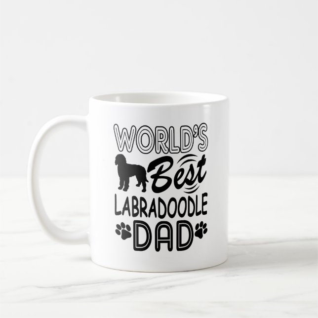Café A melhor caneca do pai de Labradoodle (Esquerda)