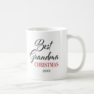 Café A melhor foto de Natal da vovó caneca