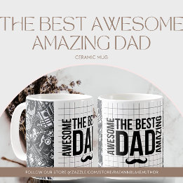 Café A melhor maravilhosa caneca de cerâmica de Pai