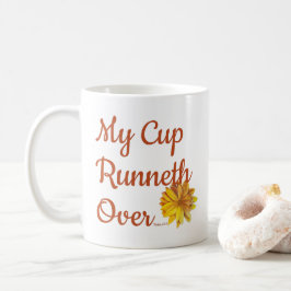 Café A Minha Taça Sobre A Caneca De Girassol. 23:5