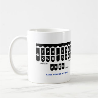Café A vida de Steno começa na caneca de 225 azuis