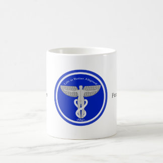 Café A vida é melhor caneca alinhada, caneca de viagem