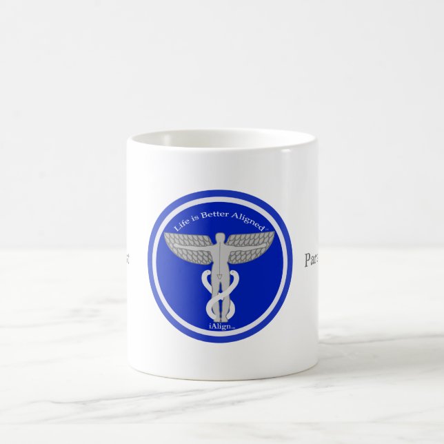 Café A vida é melhor caneca alinhada, caneca de viagem (Centro)