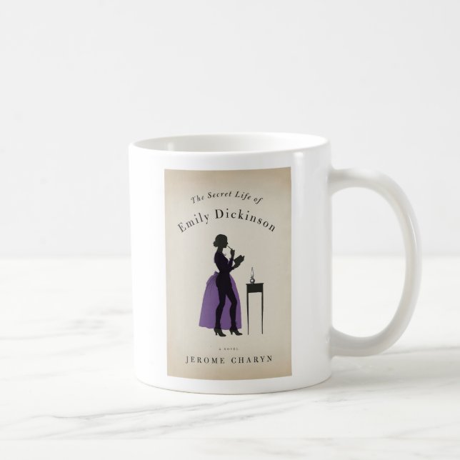 Café A vida secreta da caneca de Emily Dickinson (Direita)