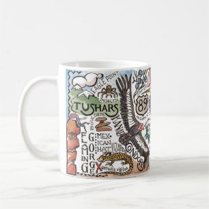 Café ABCs da inspiração na caneca de Utá
