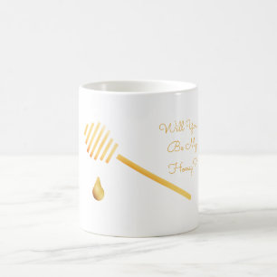 Café Abelhas namorados e caneca de mel