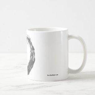 Café Abra a caneca do zen de Enso do círculo