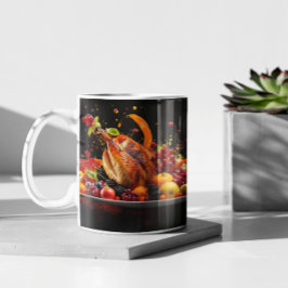 Café Ação de Graças Moderno 13 Caneca