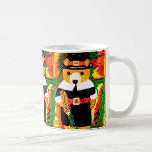 Café ACÇÃO DE GRAÇAS, URSO de URSINHO, caneca de